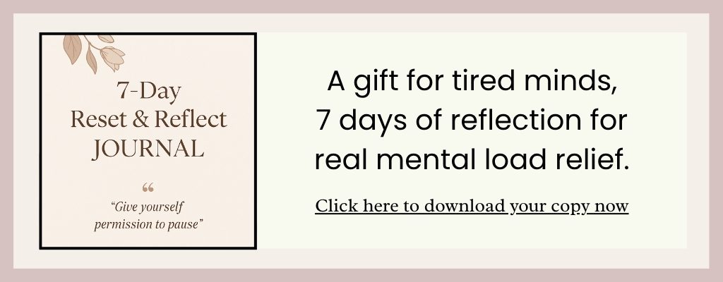 a gift of reset, mental load relief