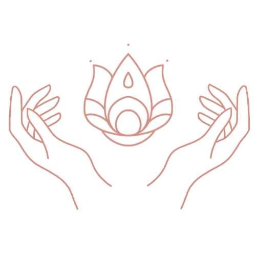 hand lotus flower icon